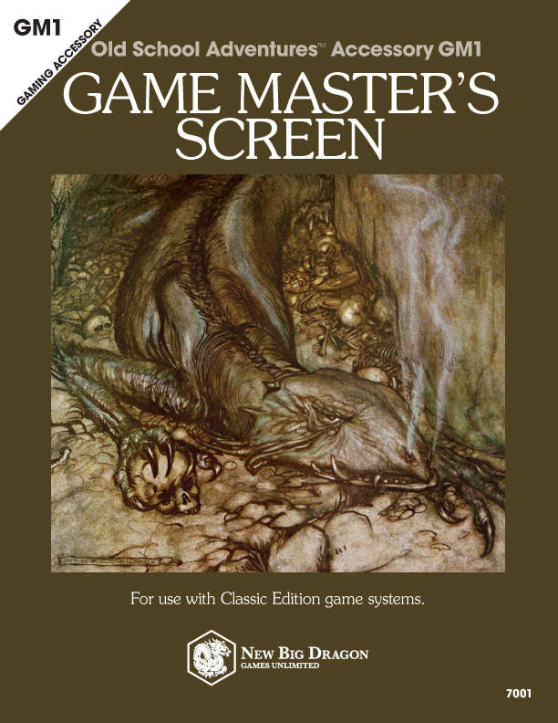 Old School Adventures Accessory: GM1 Game Master's Screen