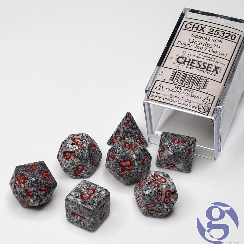 CHX 25320 Granite Speckled Polyhedral 7 Die Set