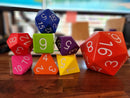 2 Inch Polyhedral Set (7 Dice) Zucati Big Foam Dice