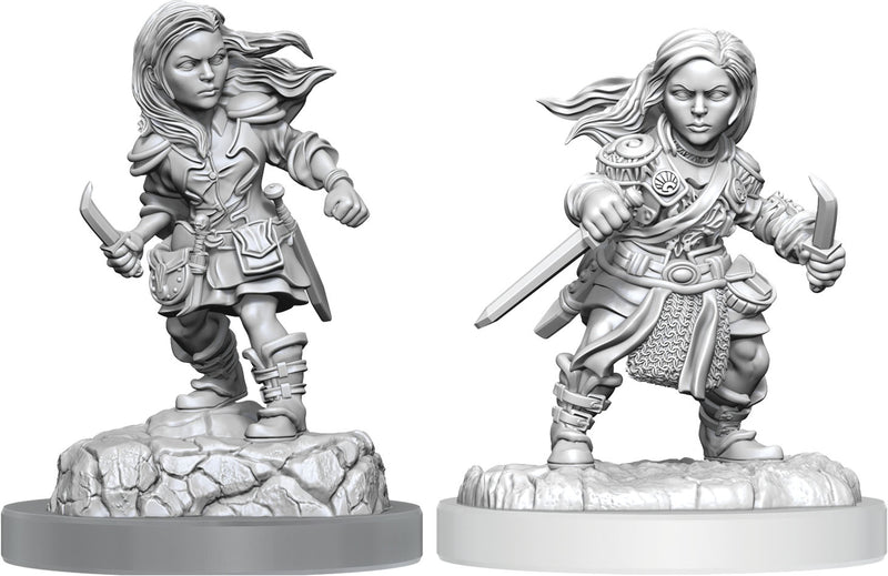 Nolzur's Marvelous Miniatures: Halfling Rogue Female (unpainted)