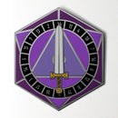 D20 Sword Spinner Pin - Purple