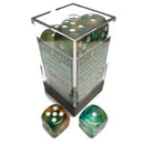 CHX 27755 Spring/White Nebula 16mm d6 Dice Block