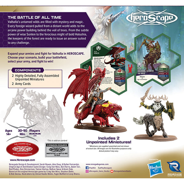 Heroscape: Army Expansion- Rising Tide: Sonlen and Halushia, Scion of the Wild