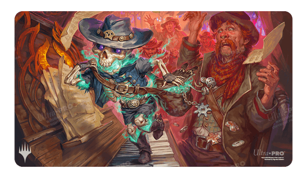 Outlaws of Thunder Junction Tinybones, the Pickpocket Key Art Standard Gaming Playmat for Magic: The Gathering 1