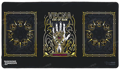 Playmat: D&D Black  Stitched- Vecna Eve of Ruin- Alternate Art