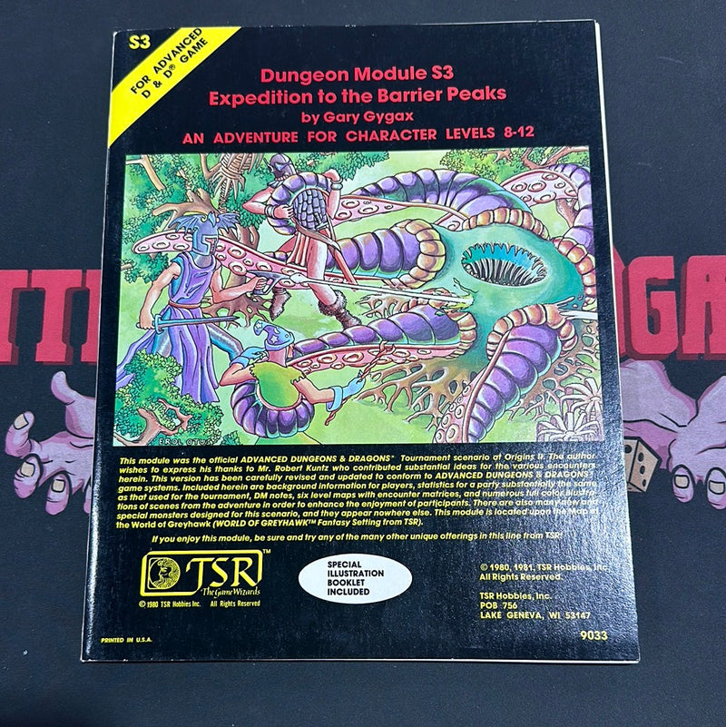 Advanced Dungeons & Dragons 1E: Expedition to the Barrier Peaks S3