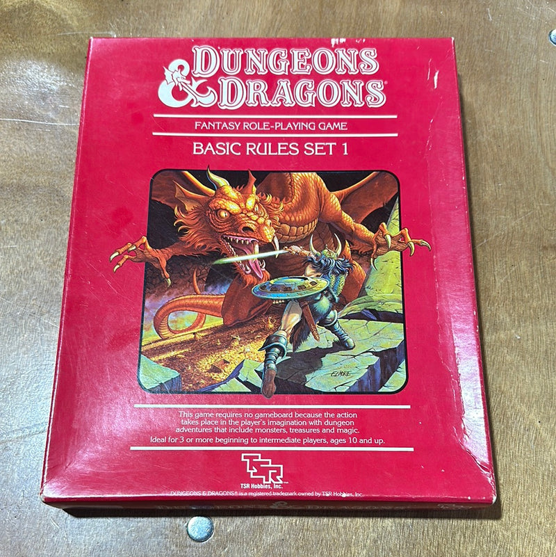 Dungeons & Dragons 1E: Basic Rules Set 1 (12th Printing, Red Box)