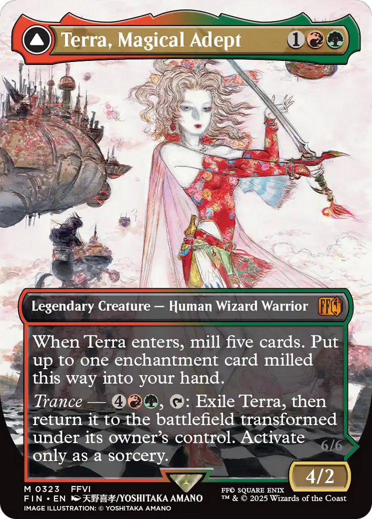 borderless final fantasy mtg Magic: The Gathering - Scene Box - Garland at The Chaos Shrine draw a card Kefka, Court Mage (Borderless) (0322)