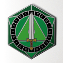 D20 Sword Spinner Pin - Green