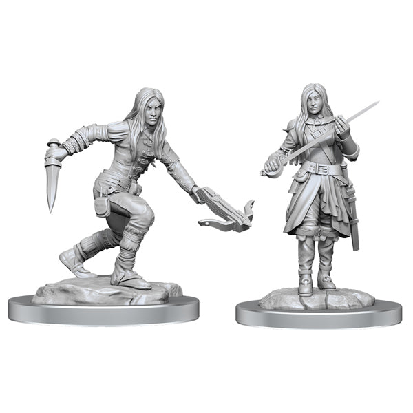 Nolzur's Marvelous Miniatures: Half-Elf Rogue Female (unpainted)