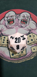 Huge Silicone 55mm D20 - Soft Pink W/ Black Font