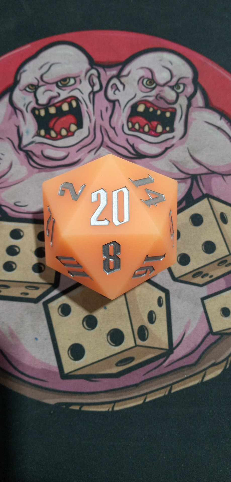 Huge Silicone 55mm D20 - Orange Cream