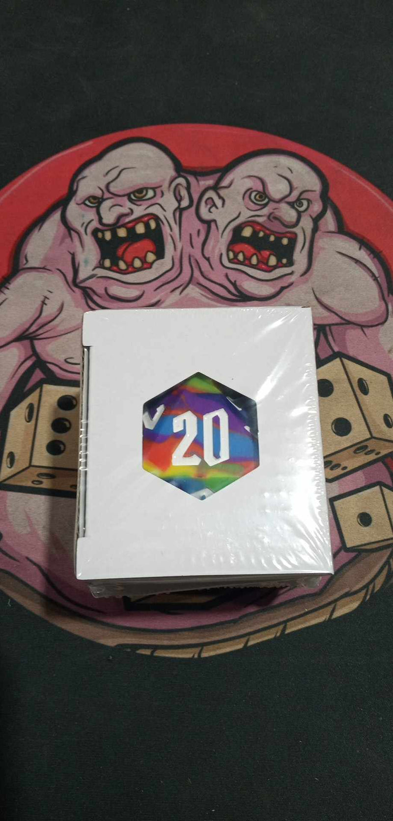 Huge Silicone 55mm D20 - Vibrant Rainbow
