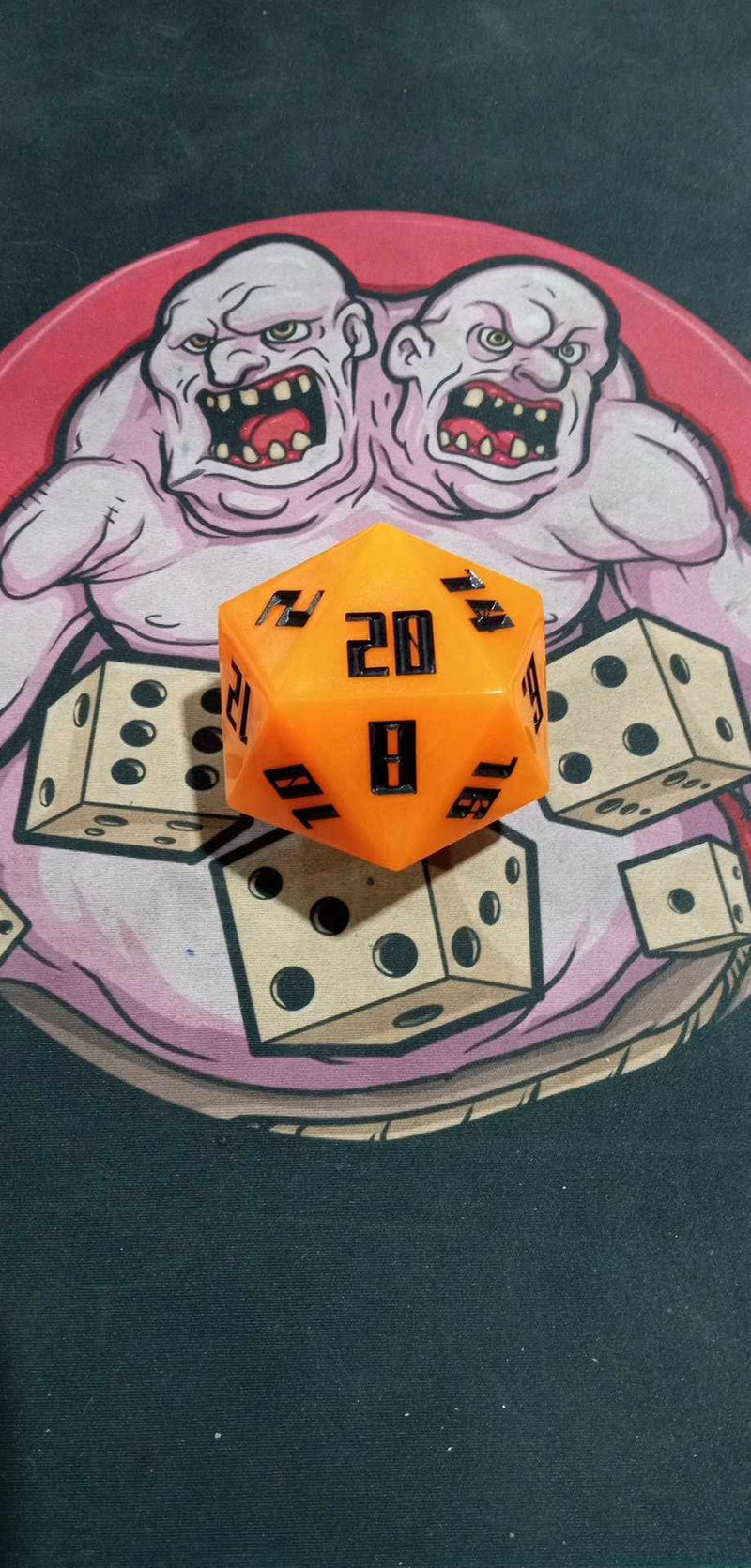 Huge 55mm D20 - Orange