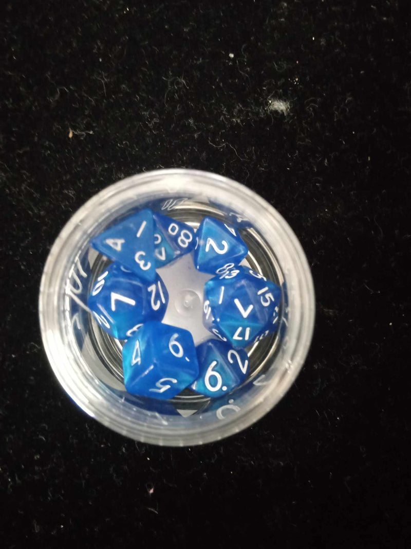 10MM Mini Dice - Cobalt Blue W/ White