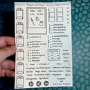 Character Sheet Sticker Sheet