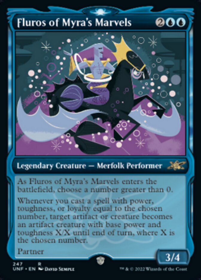 red white draw cards mtg Fluros of Myra's Marvels (Showcase) [Unfinity]