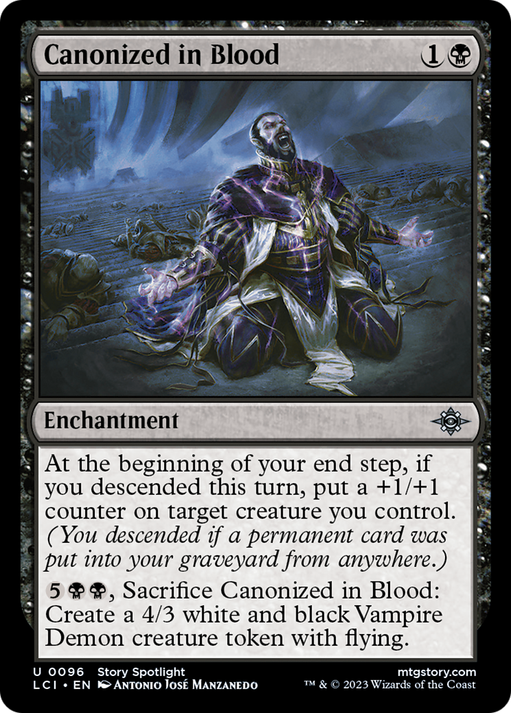 black sacrifice cards mtg Canonized in Blood [The Lost Caverns of Ixalan]