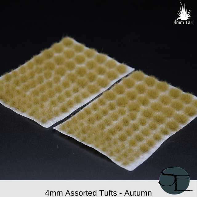 4mm Autumn Self-Adhesive Grass Tufts (Assorted)