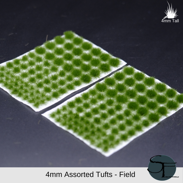 4mm Field Self-Adhesive Grass Tufts