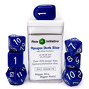 Opaque Dark Blue - Set of 7 Dice
