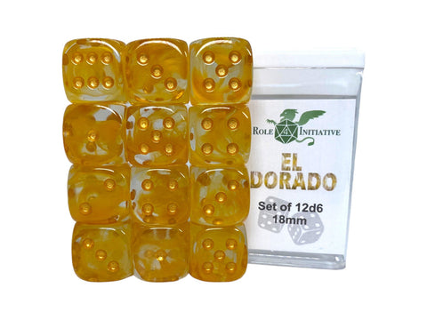 Diffusion El Dorado - Set of 12d6 pips 18mm