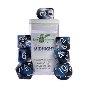 Diffusion Midnight - Set of 7 Dice