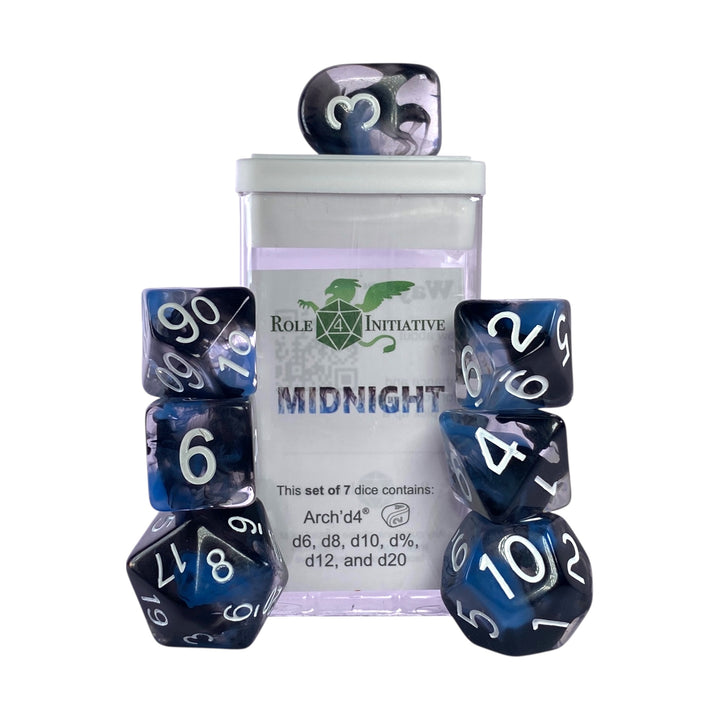 Diffusion Midnight - Set of 7 Dice