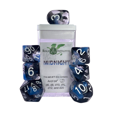 Diffusion Midnight - Set of 7 Dice