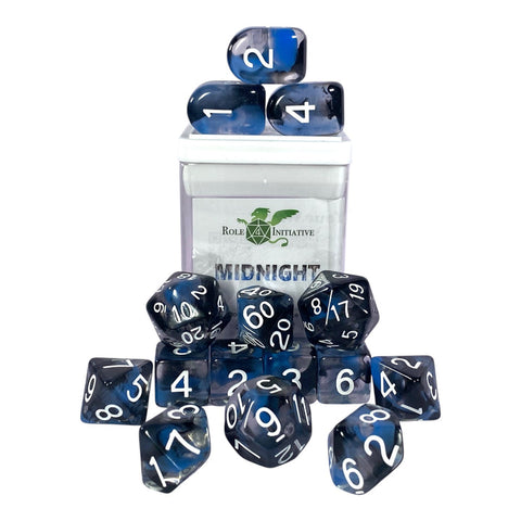 Diffusion Midnight - Set of 15 Dice