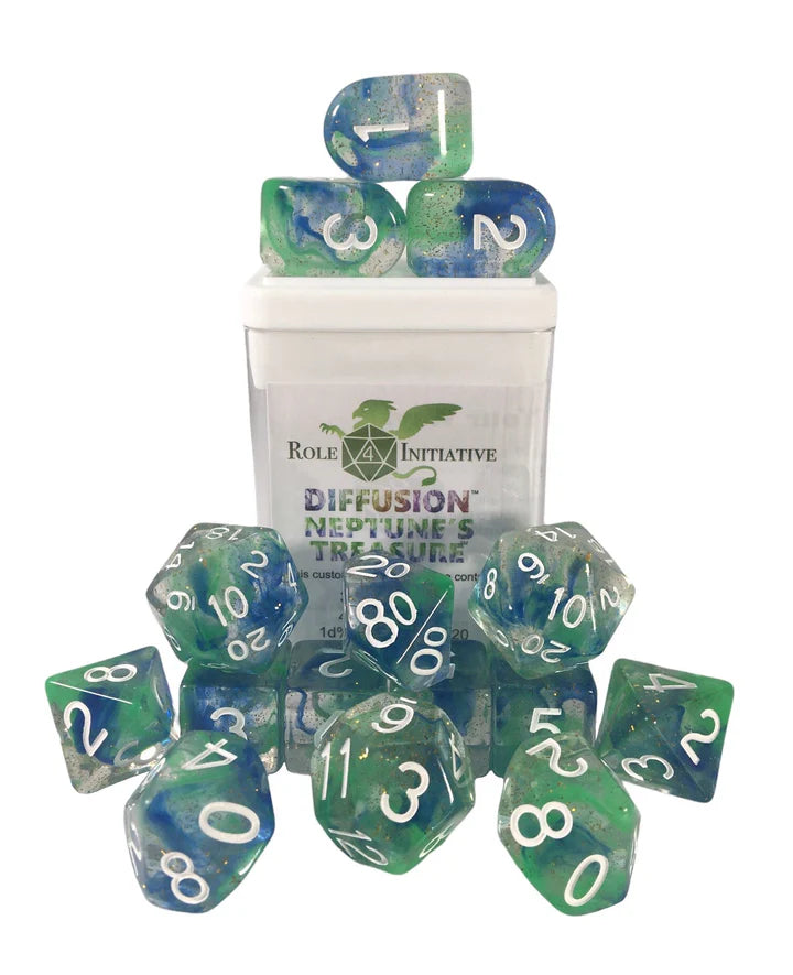 Diffusion Neptune's Treasure - Set of 15 Dice