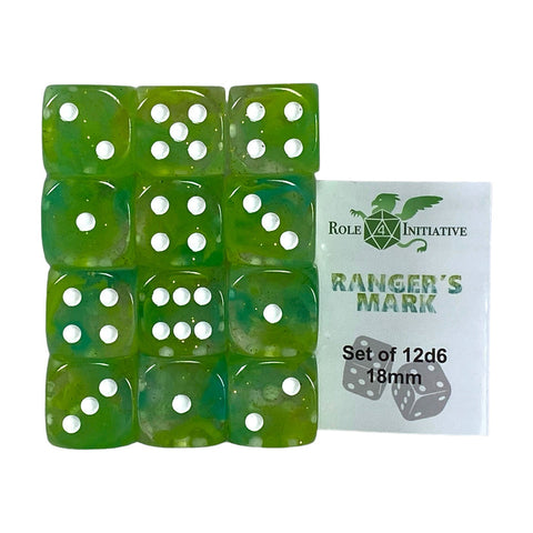 Diffusion Ranger's Mark - Set of 12d6 pips 18mm w/ all pips