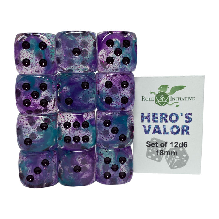Diffusion Hero's Valor Set of 12d6 Dice