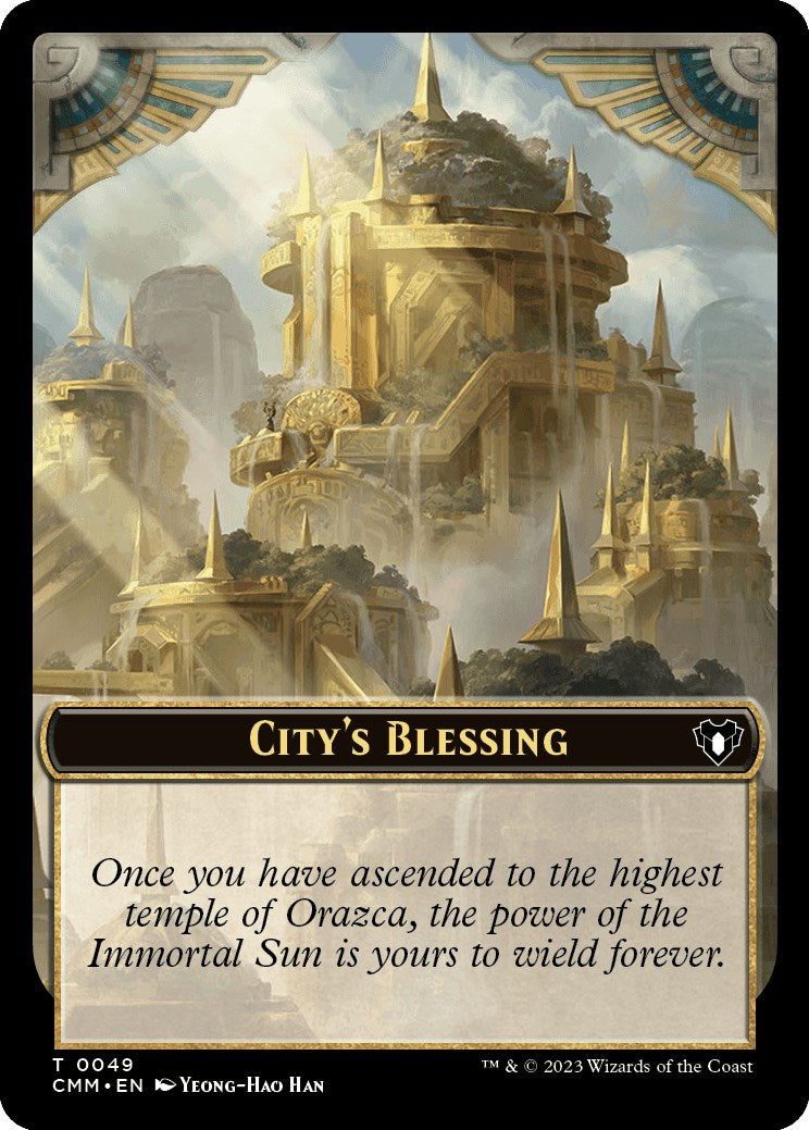 City's Blessing // Dragon Egg Double-Sided Token [Commander Masters To