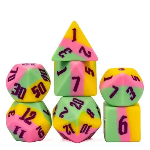 16MM Silicone Dice - Tropical Sorbet Twist