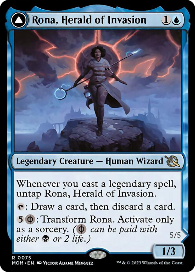 Rona, Herald of Invasion // Rona, Tolarian Obliterator [March of the M