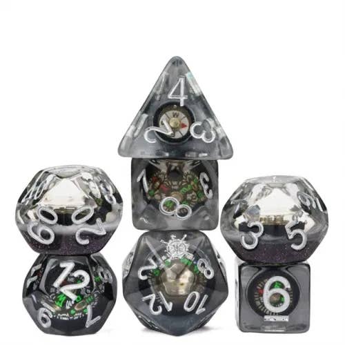 Wayfinders Liquid Core Dice Set (Working Compass)