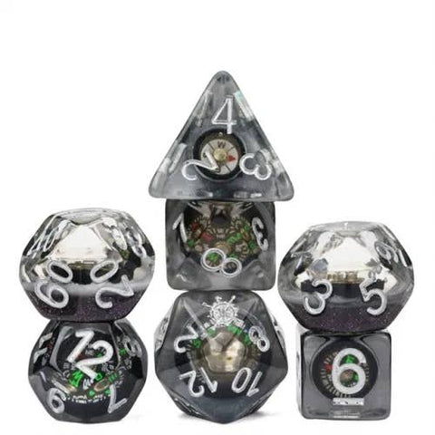 Wayfinders Liquid Core Dice Set (Working Compass)