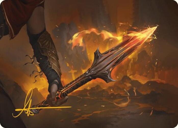 The Spear of Leonidas Art Card (Gold-Stamped Signature) [Assassin's Cr The Spear of Leonidas Art Card (Gold-Stamped Signature) [Assassin's Cr
