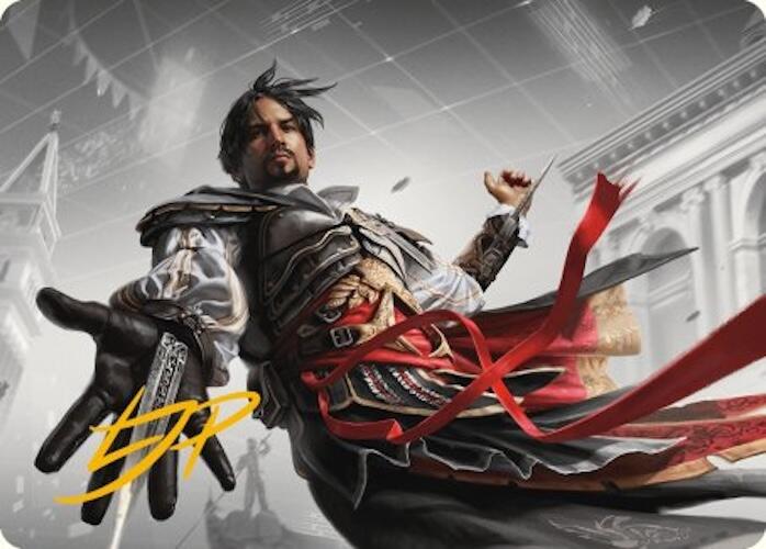 mtg ezio card Ezio Auditore da Firenze Art Card (Gold-Stamped Signature) [Assassin's