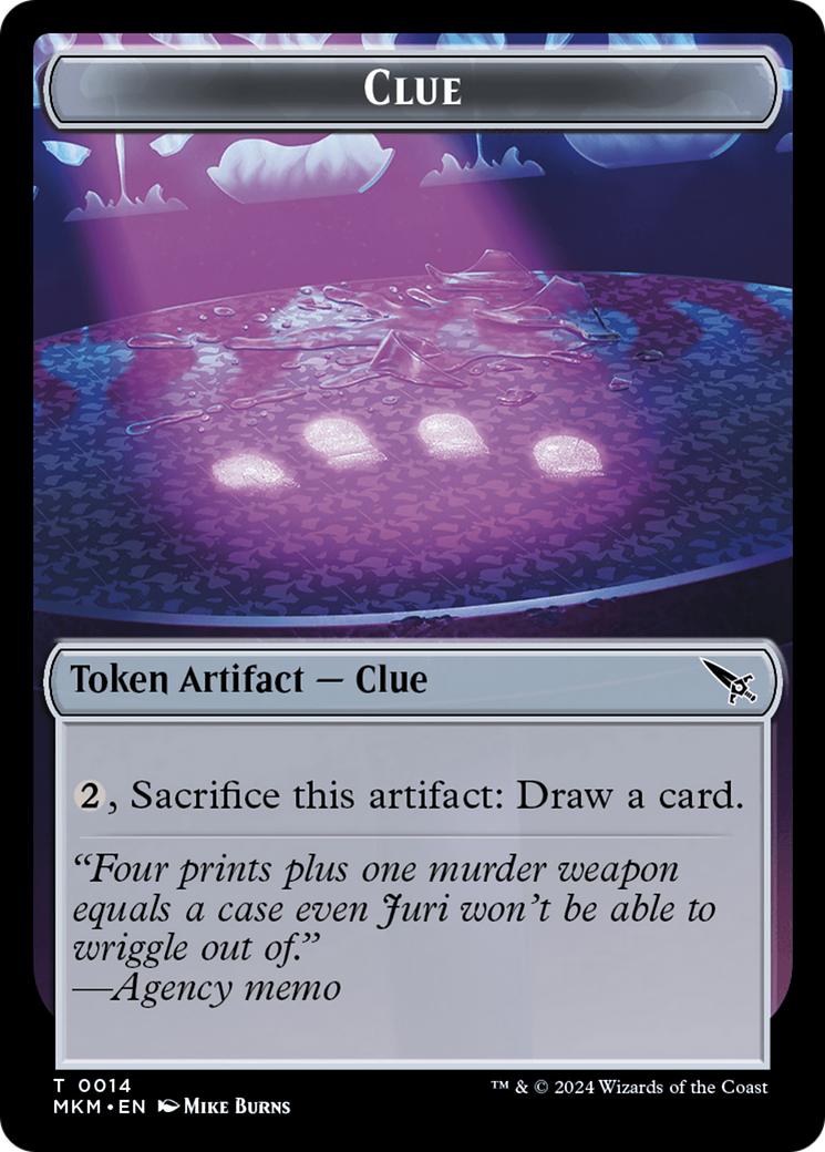 Thopter (0020) // Clue (0014) Double-Sided Token [Murders at Karlov Ma