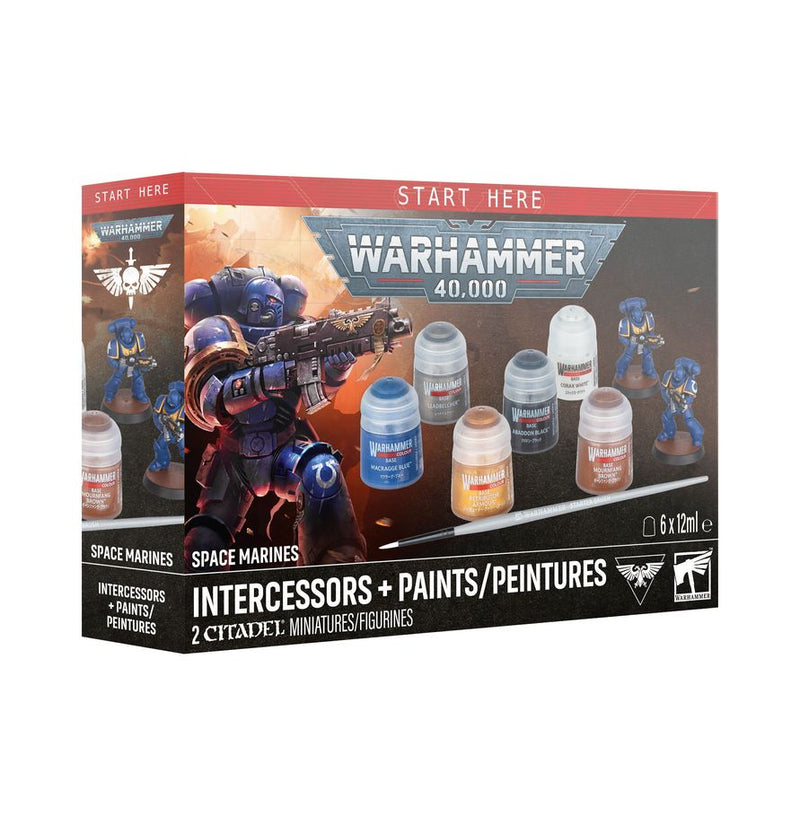Warhammer 40,000 - Space Marines: Intercessors + Paints (pre-order)