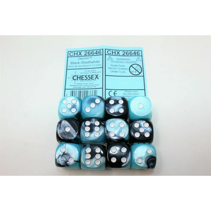 CHX 26646 Gemini Black-shell/White 16mm