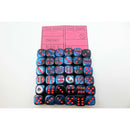CHX 26858 Black Starlight/Red Gemini 12mm d6 Dice Block (36 Dice)