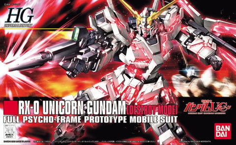 HG RX-0 Unicorn Gundam (Destroy Mode)
