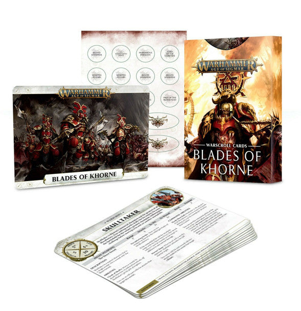 BLADES OF KHORNE (Second Edition) - WARSCROLL CARDS