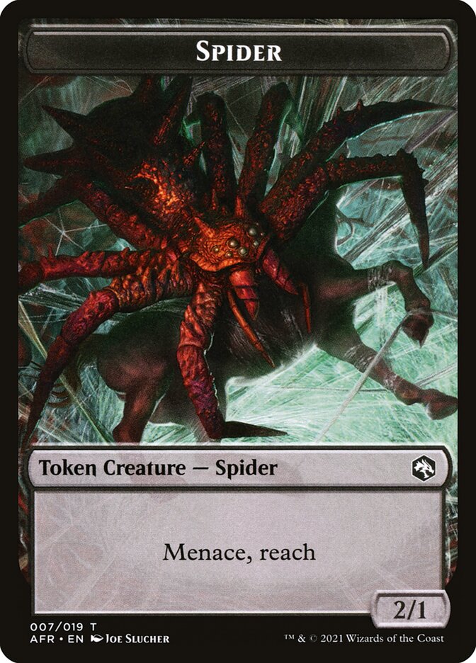 Spider // Lolth, Spider Queen Emblem Double-Sided Token [Dungeons & Dr