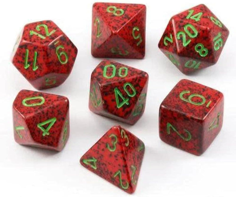 CHX 25323 Mercury Speckled Polyhedral 7 Die Set