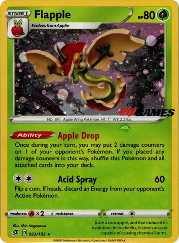 Flapple (022/192) (EB Games Exclusive APAC) [Miscellaneous Cards]