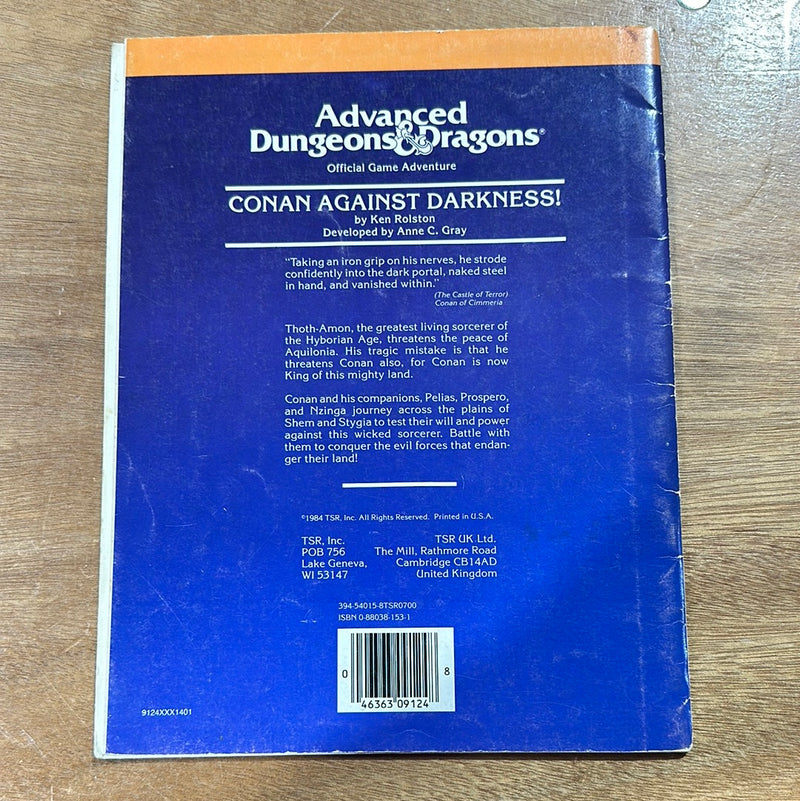 Advanced Dungeons & Dragons 1E: Conan Against Darkness! CB2